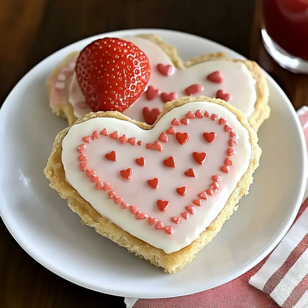 Valentine’s Day Inspired Pop-Tarts with Heart-Shaped Strawberry Filling