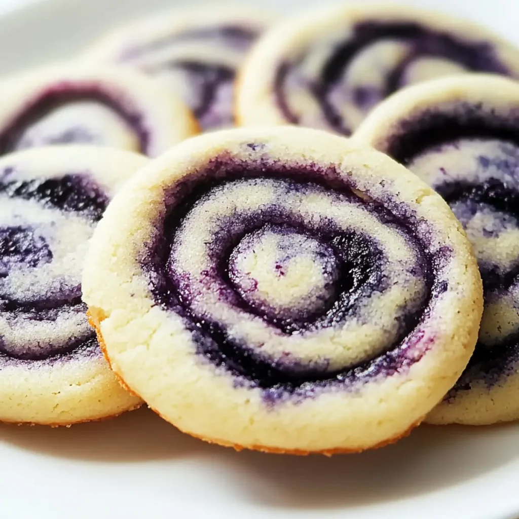 Blueberry Cheesecake Swirl Cookies