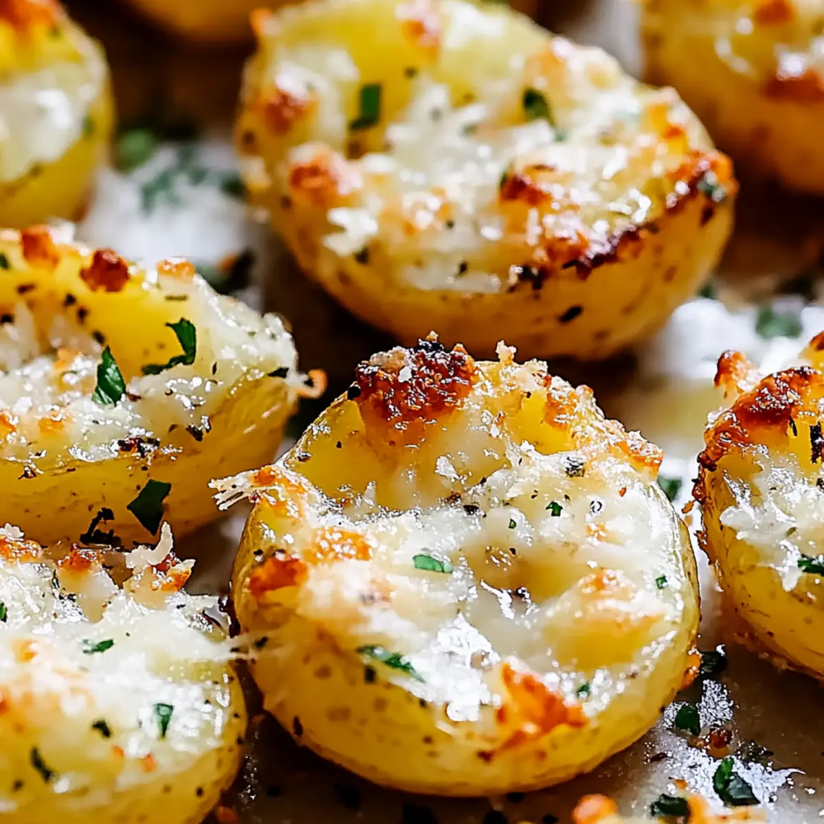 Crispy Garlic Parmesan Pommes de terre écrasées Recipe to Impress
