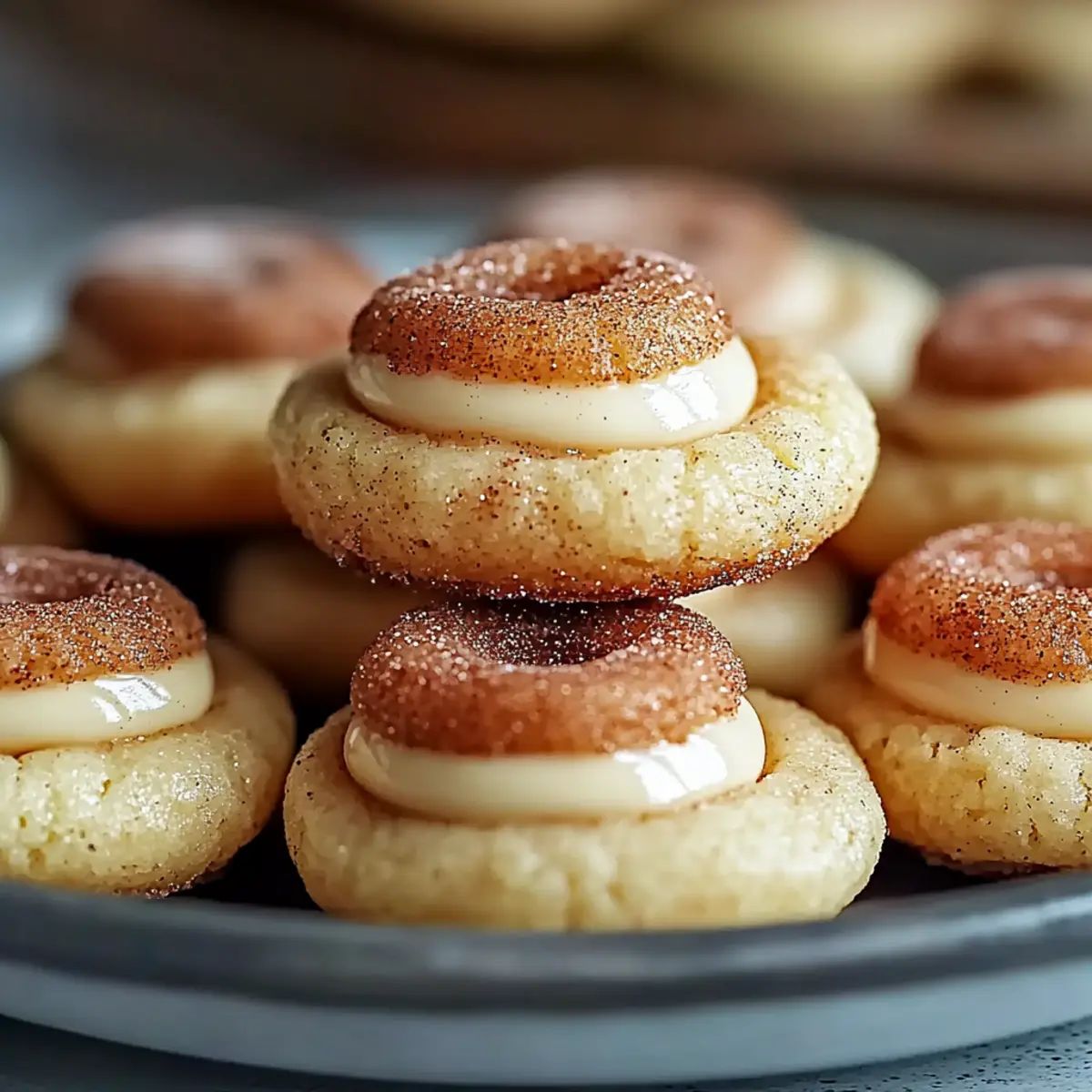 Delicious Eggnog Snickerdoodle Thumbprint Cookies