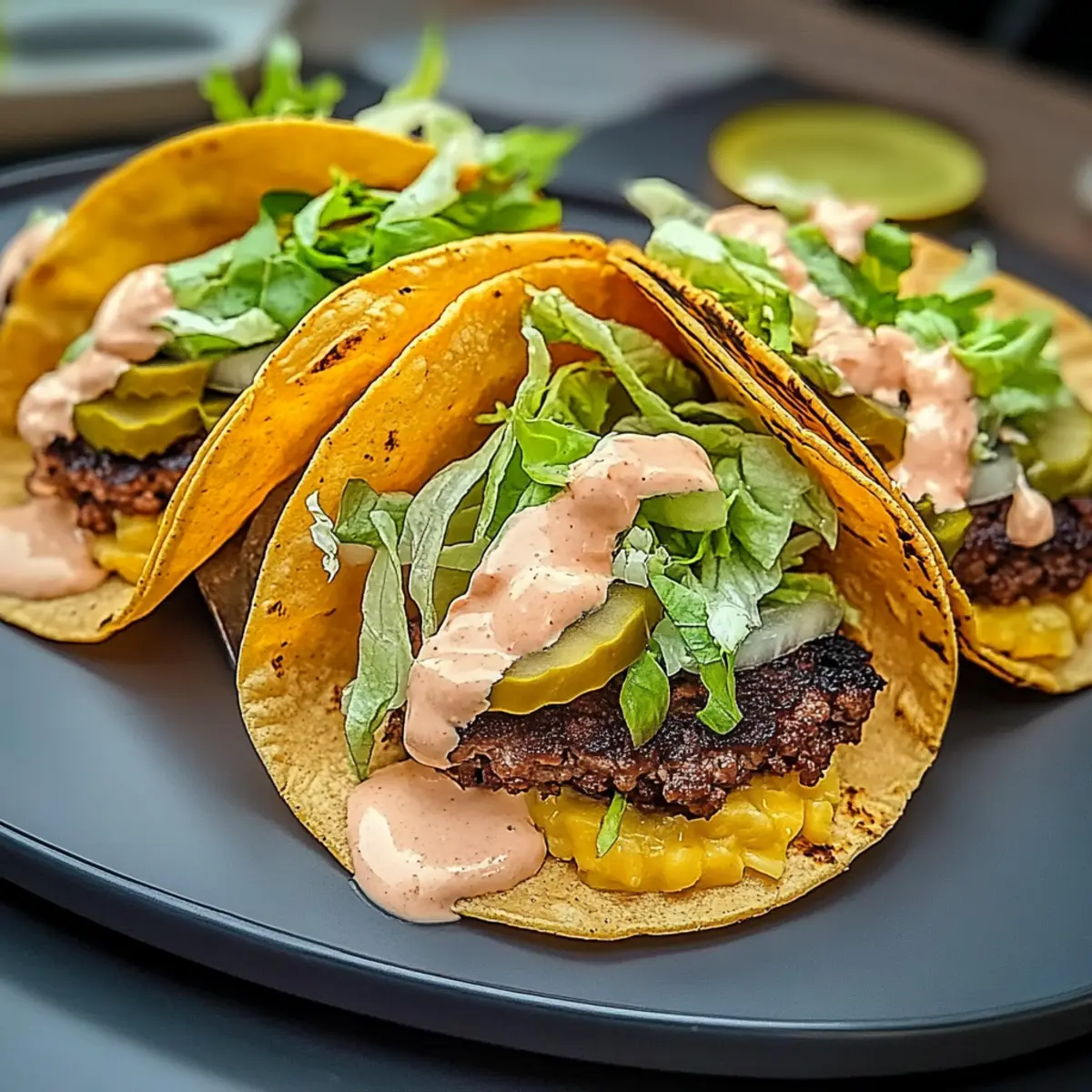 Easy Smash Burger Tacos