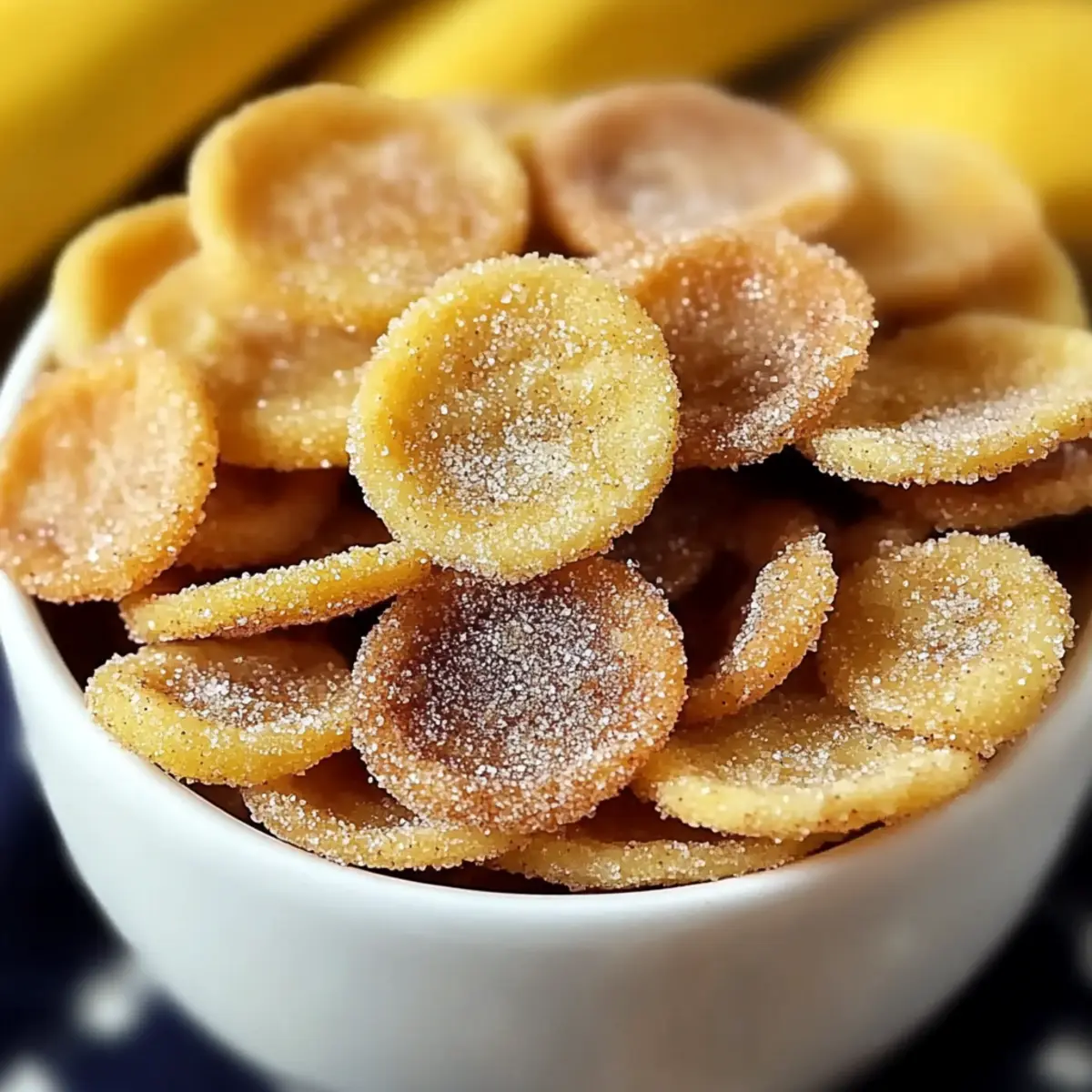 Crispy Cinnamon Sugar Banana Chips
