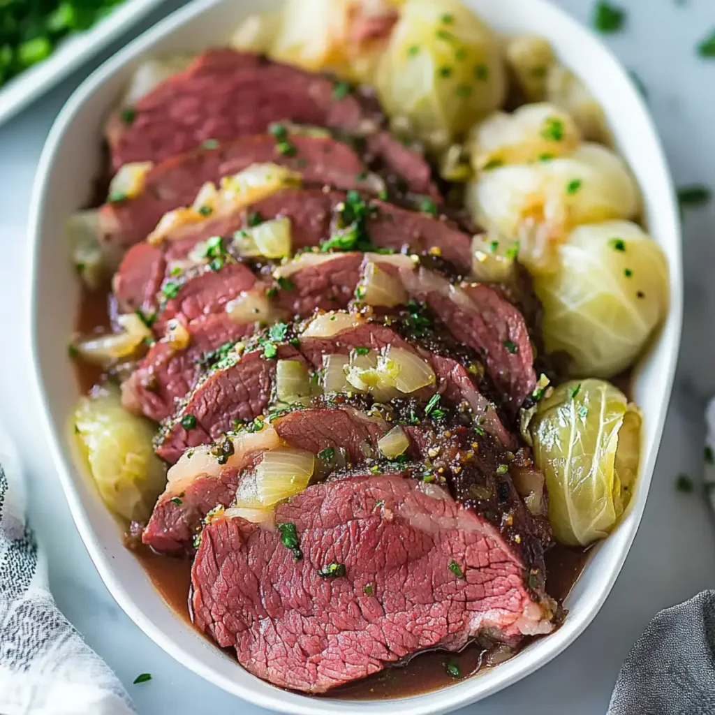 Gordon Ramsay-Style Corned Beef & Cabbage Made in Instant Pot