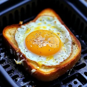 Air Fryer Egg and Cheese Toast