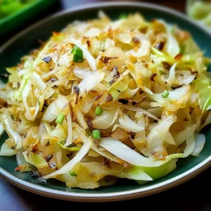 Buttery Sautéed Cabbage with Garlic and Onions
