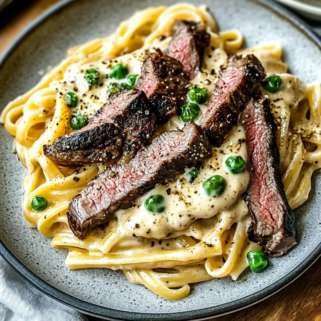 Steakhouse Creamy Steak Pasta Skillet