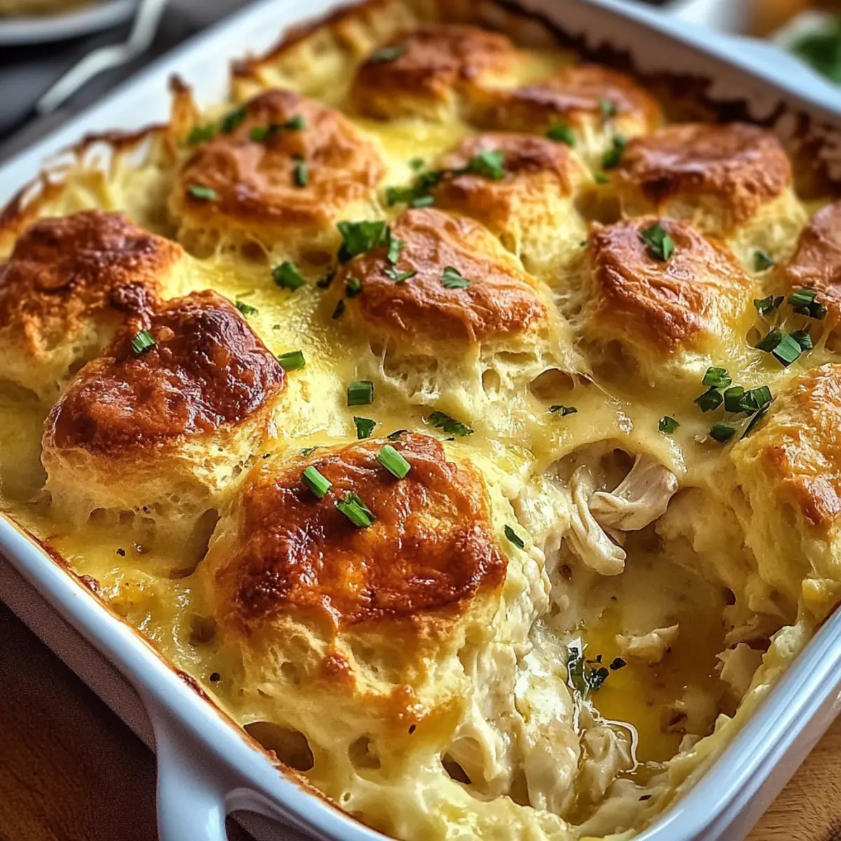 Chicken Bubble Biscuit Bake Casserole