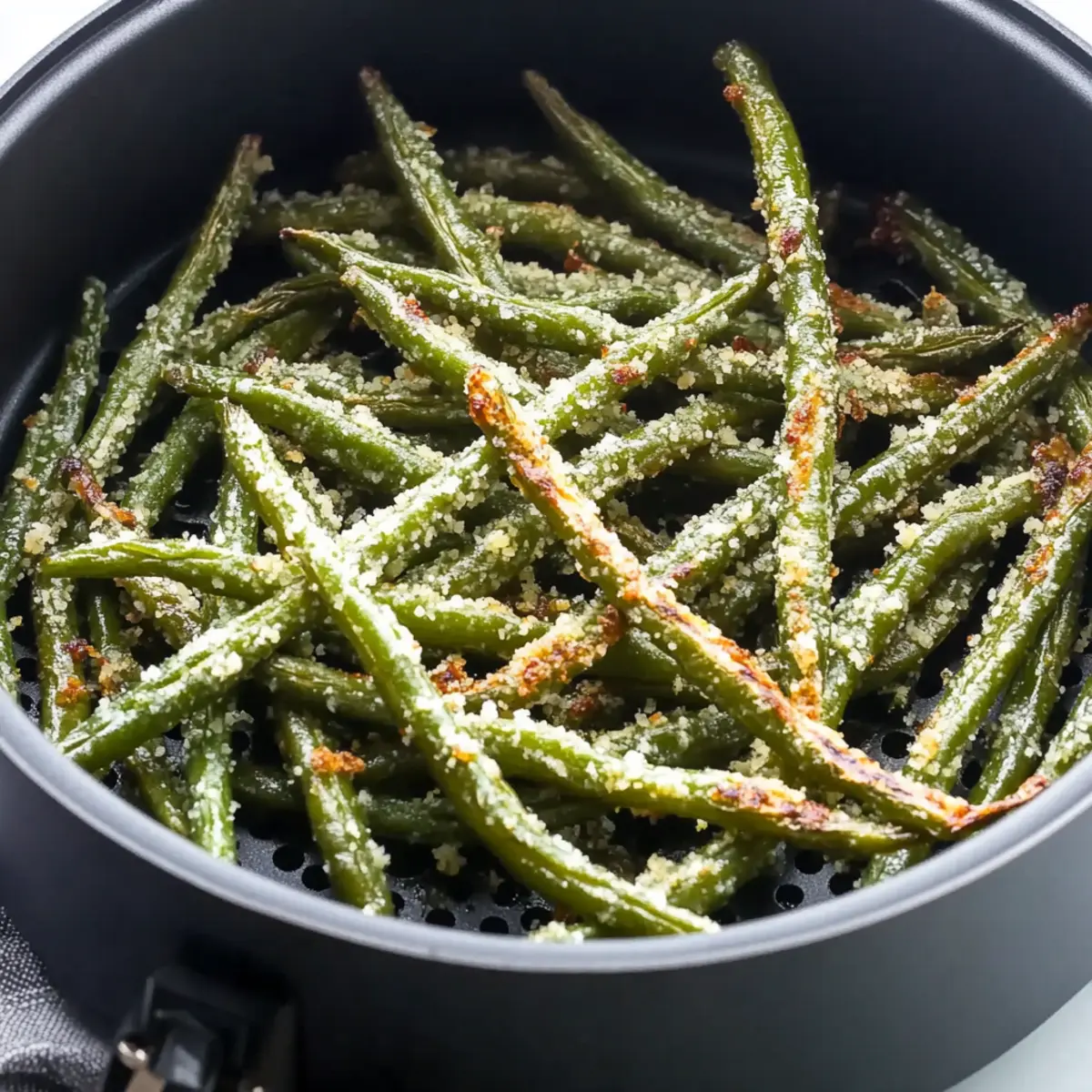 Crispy Air Fryer Parmesan Green Beans Ready in Just 15 Minutes
