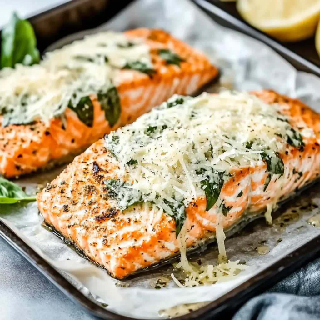 Air Fryer Basil-Parmesan Salmon