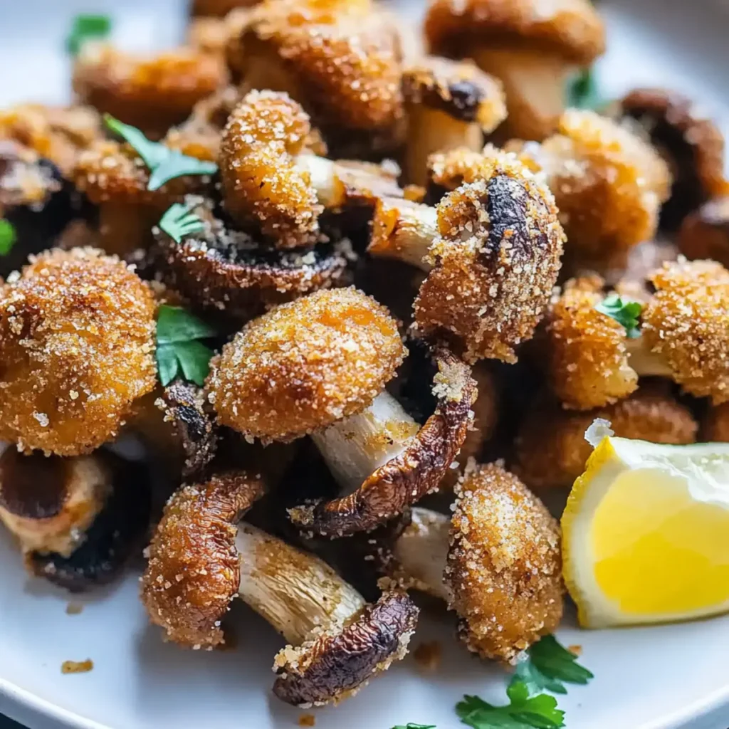 Crispy Air Fryer Mushrooms Snack