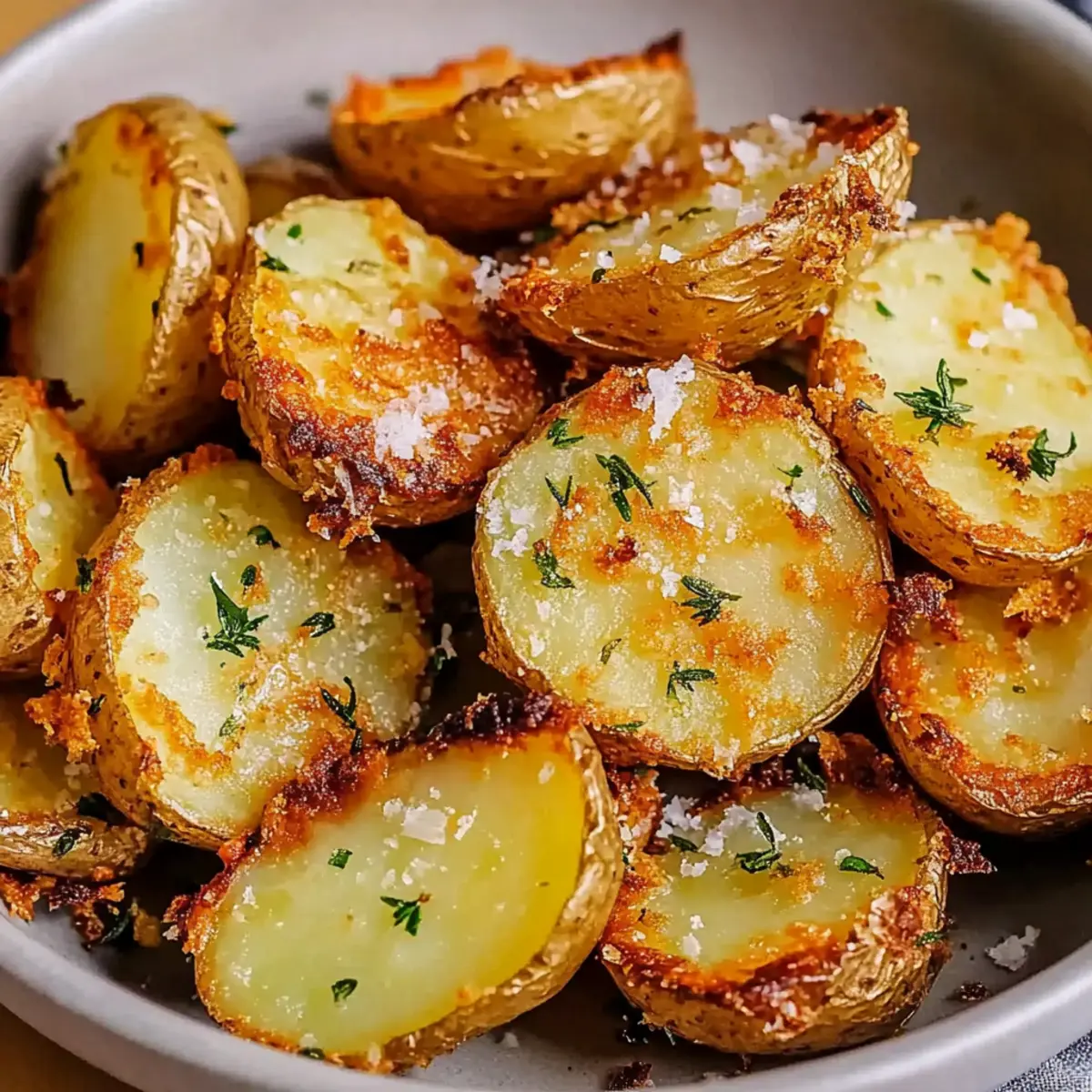Crispy Air Fryer Smashed Potatoes Recipe with Rosemary and Garlic