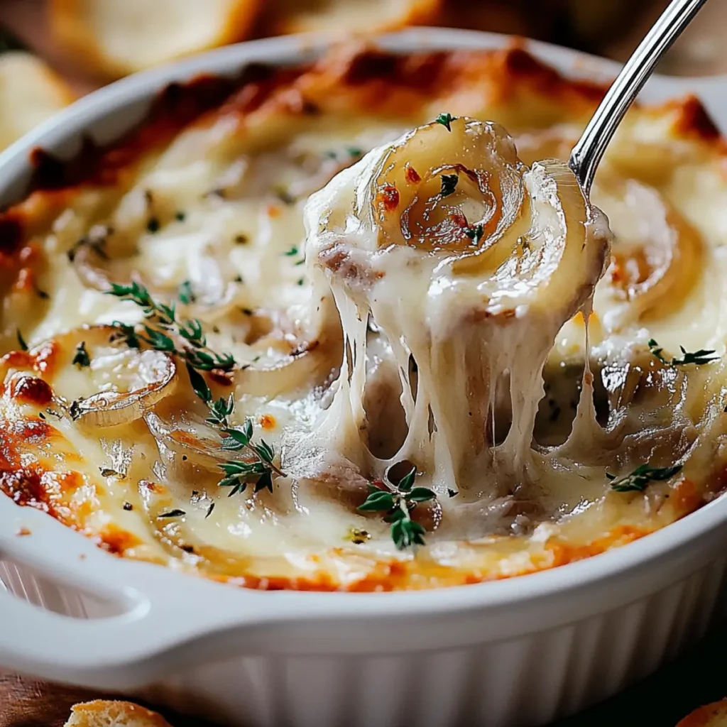 French Onion Super Bowl Party Dip