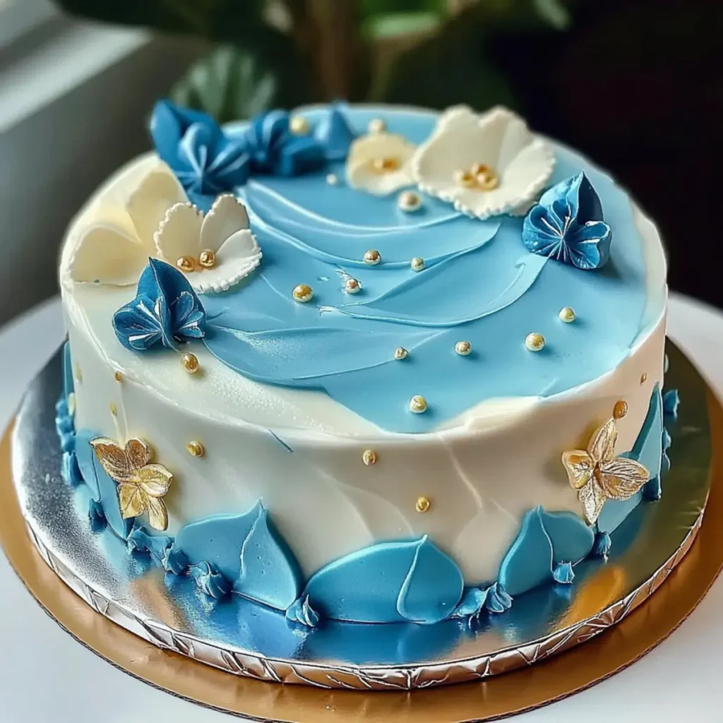Ocean Blue Cake