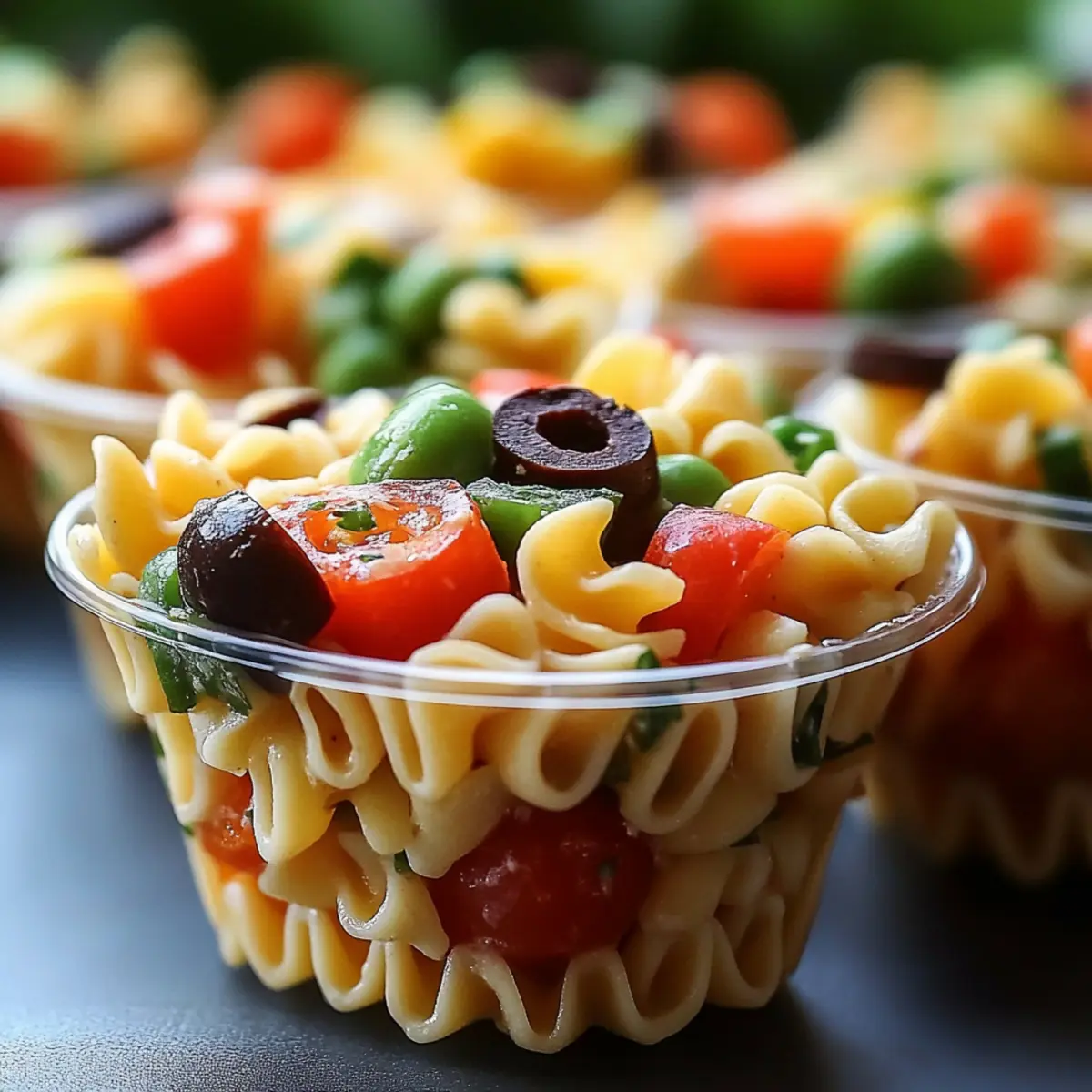 Mini Pasta Salad Cups